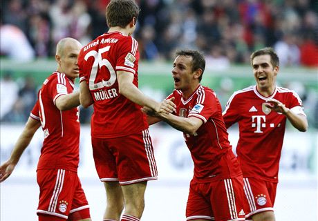 Wolfsburg 1-6 Bayern Munich: Bavarians tear apart hosts with late salvo
