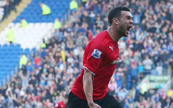 Steven Caulker Cardiff City Fulham English Premier League 03082014