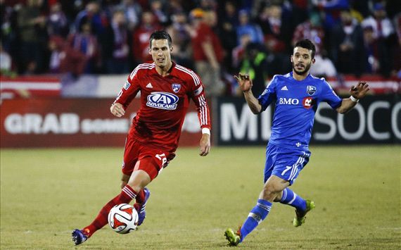 Matt Hedges, Felipe Martins, FC Dallas, Montreal Impact, Major League Soccer, MLS 03082014