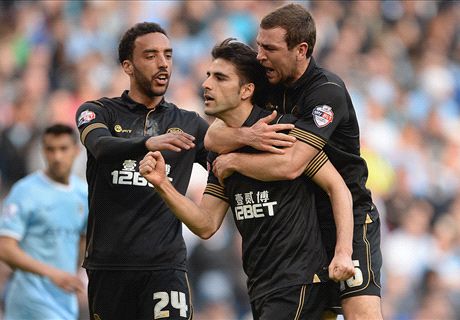 Man City dumped out by Wigan