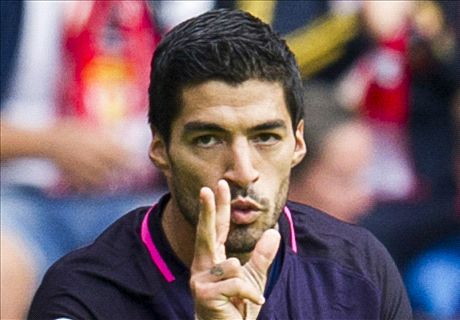 Suarez & Neymar make up for Messi absence