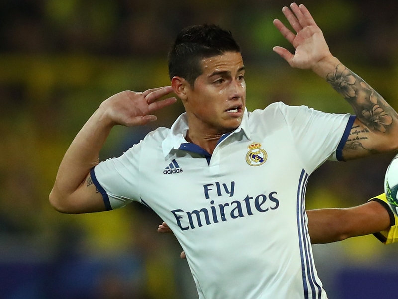 Real Madrid, James Rodriguez blessé à l'échauffement