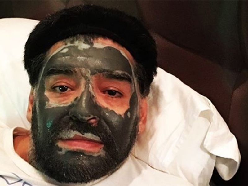 Diego Maradona reveals his beauty secrets in Dubai