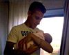 Cristian Tello, padre de una niña