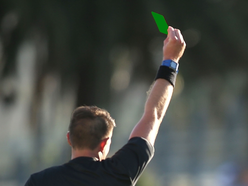 History made in Italy as Serie B ref awards first-ever green card