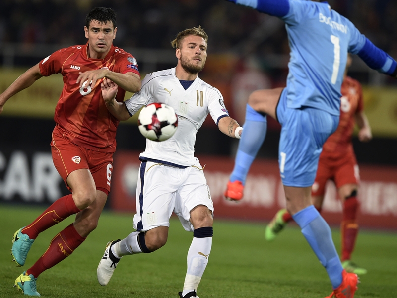 Macédoine-Italie (2-3), l'Italie remercie Immobile