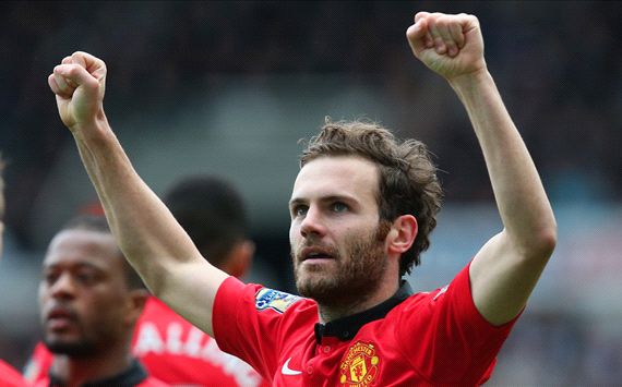 Juan Mata Newcastle United Manchester United Premier League 