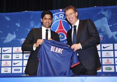 PSG president offers Blanc his 'unconditional support'