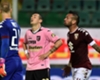 Ilja Nestorovski reacts after missing a Palermo chance