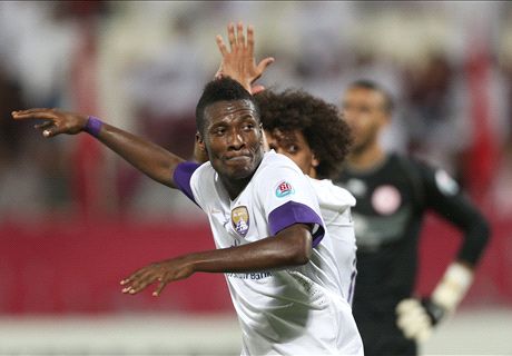 Ghana goal whiz Asamoah Gyan hits brace