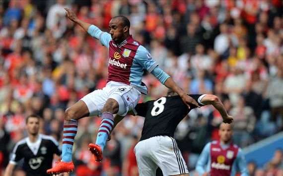Steven Davis Fabian Delph Aston Villa Southampton Premier League 19042014