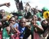Gor Mahia fans outside Nyayo Stadium before the game kicked off