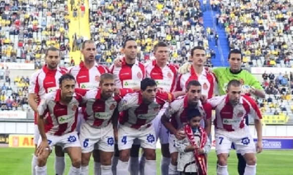 El equipo del Girona, de la Liga Adelante