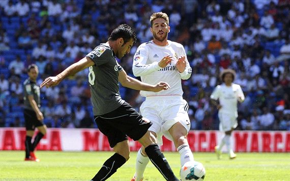 Sergio Ramos Christian Stuani Real Madrid Espanyol La Liga 05172014