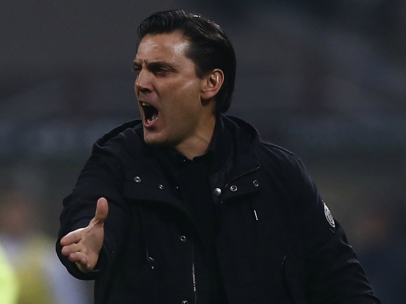 Montella furious with AC Milan's 'terrible' first half at Empoli