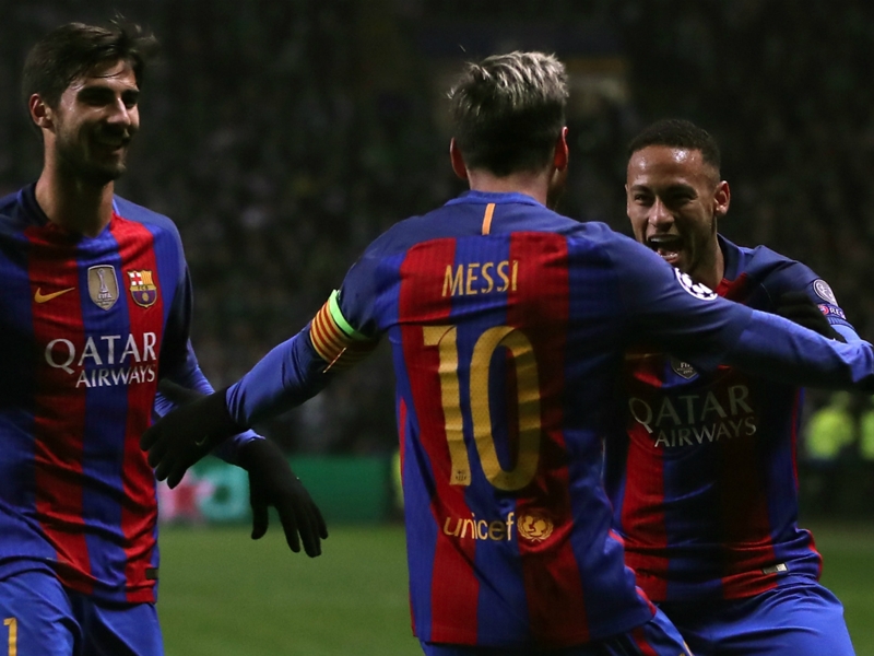 Messi reaches 100 Barcelona goals in international competitions