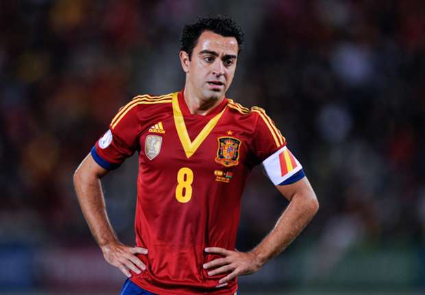 Xavi, gelandang Spanyol.