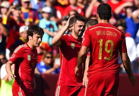 El Salvador 0-2 Spain: Villa double
