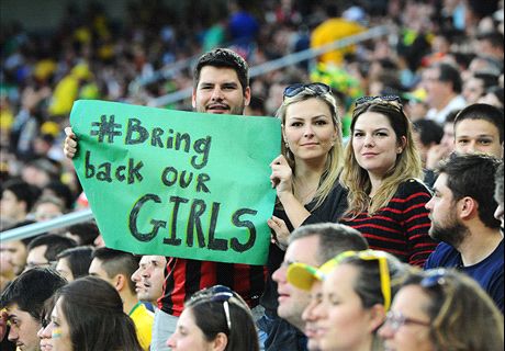 'Bring Back Our Girls' campaign makes World Cup appearance
