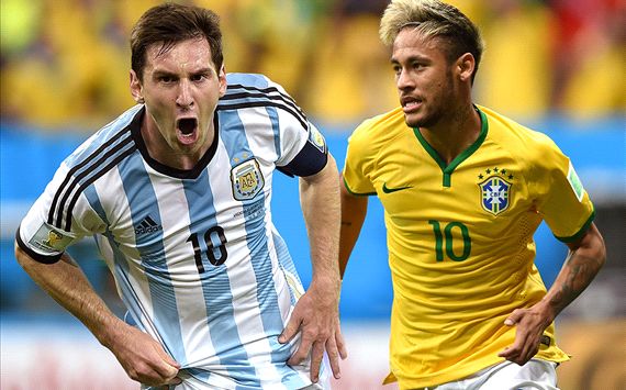 Lionel Messi Neymar 2014 World Cup Golden Boot