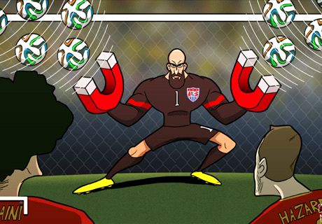 Caricatura: el imán de Tim Howard