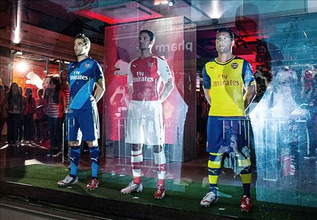 Inside Arsenal's spectacular kit launch