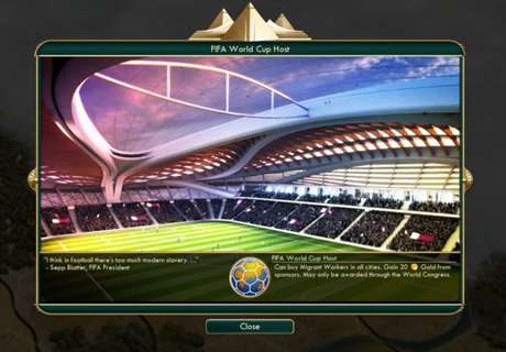 ร้าย! แฟนเกม Civilization V สร้าง Mod โหมดชิงเจ้าภาพบอลโลกล้อกาตาร์