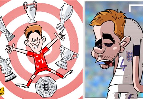Caricatura: Las dos caras de Gerrard