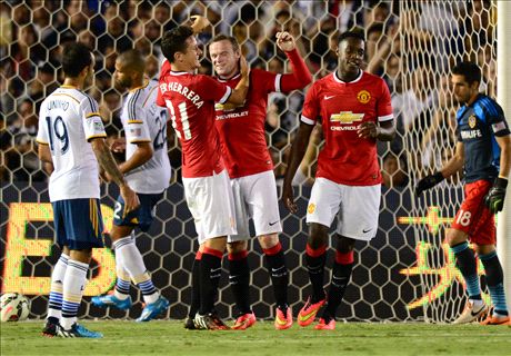 LA Galaxy 0-7 Man United: Rooney two