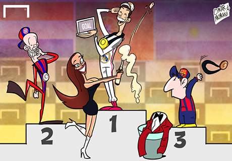 Caricatura: CR7, ganador del Goal 50