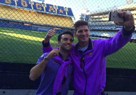 La Fiorentina visitó la Bombonera