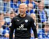 Leicester's Schmeichel out for up to six weeks