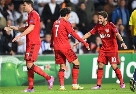 Leverkusen, Steaua y Salzburgo vencen