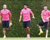 HD Javier Mascherano, Luis Suarez, Lionel Messi, Barcelona, 08172014