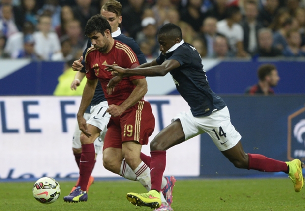 Diego Costa fue titular ante Francia
