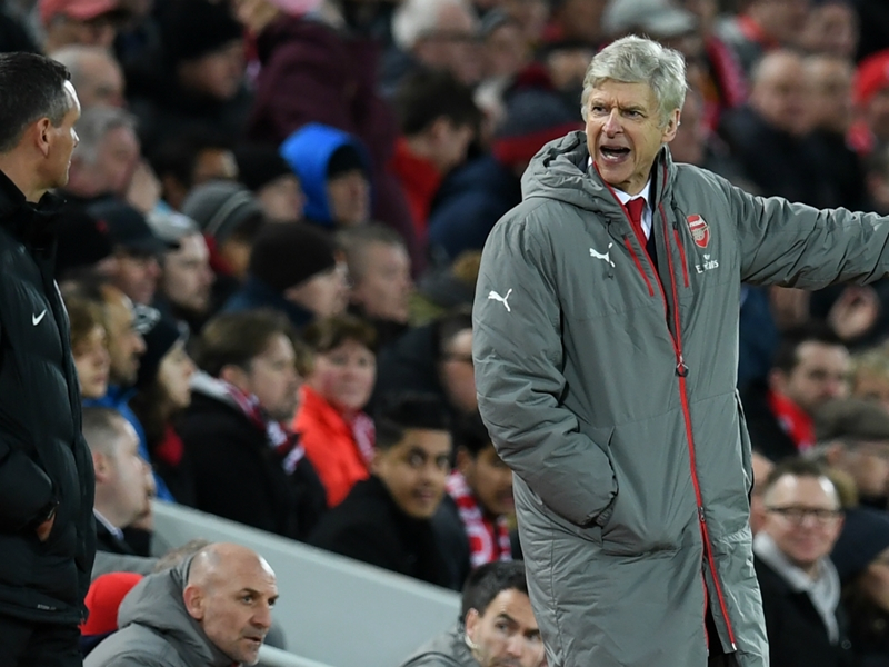 Wenger: Arsenal unlucky with Anfield refereeing decisions