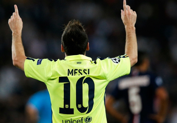 Messi beats Ronaldo to equal Raul's Champions League goal record