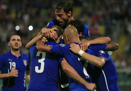 Italia ganó con goles de Chiellini