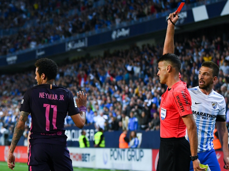 Luis Enrique questions Neymar red: He was booked for tying his shoelaces!