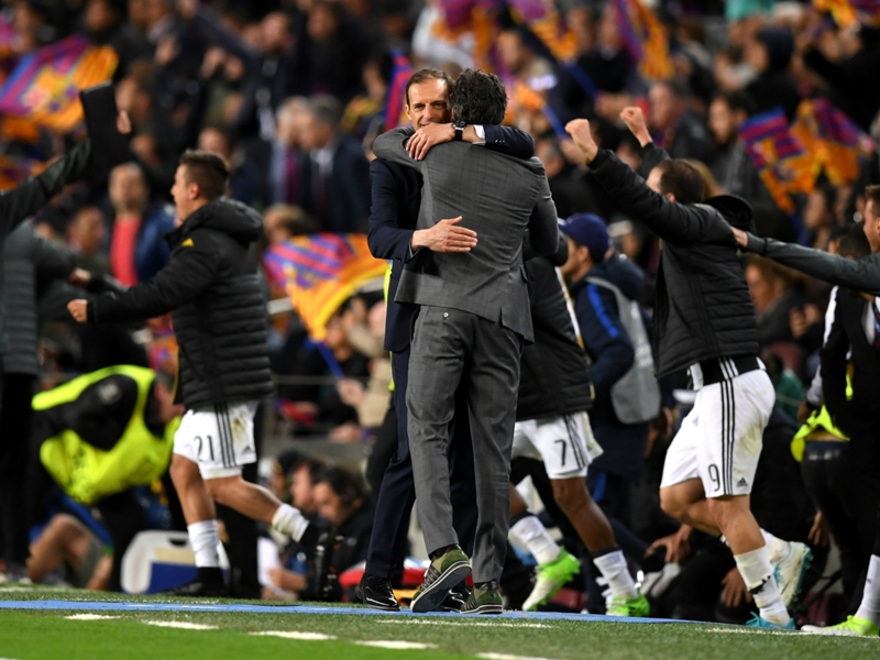 Allegri: Juventus could have played Barcelona for a whole day and not conceded