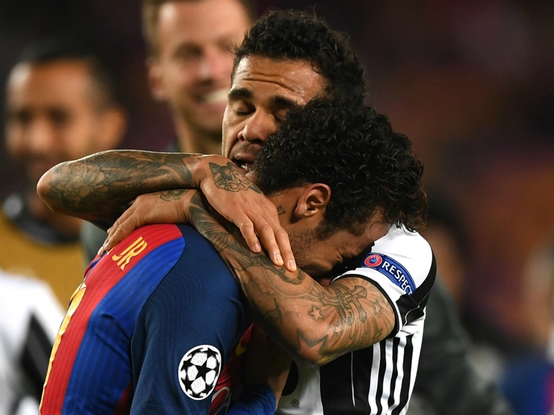 Bittersweet feeling for Dani Alves after Juve eliminate Barca