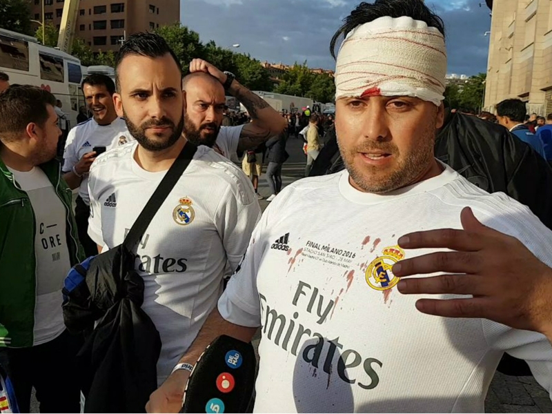 VIDEO: Trouble flares in the streets before Madrid derby