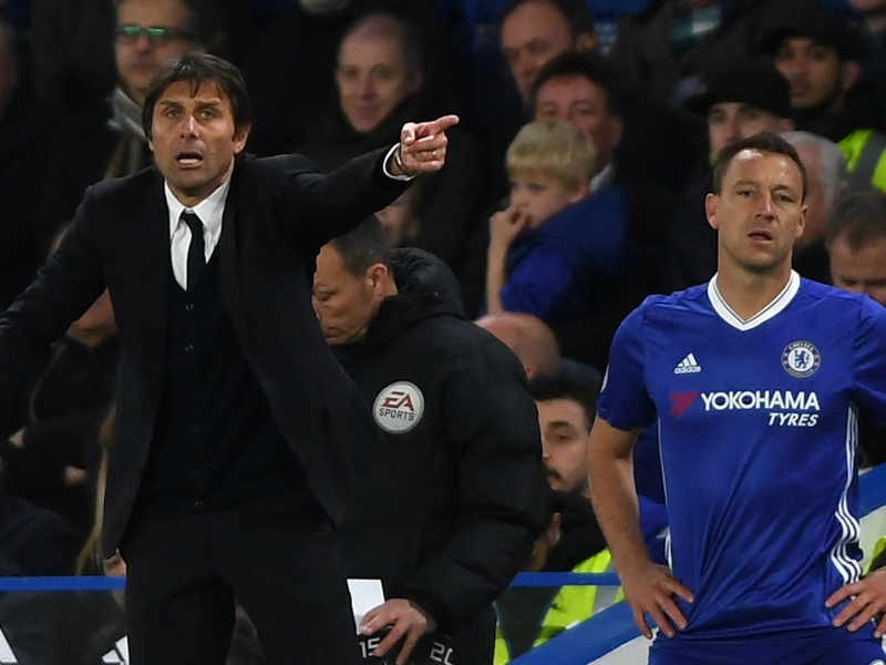 Conte hails 'great man' Terry's positive influence