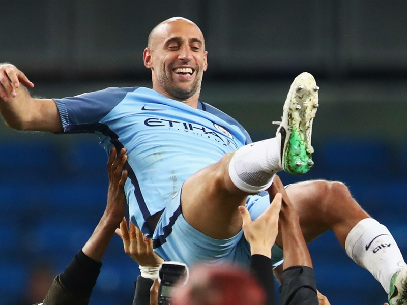 Emotional Zabaleta proud of 'wonderful nine years' at Manchester City