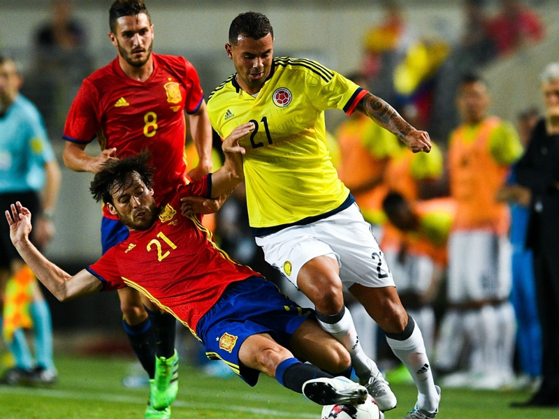 Spain 2 Colombia 2: Morata rescues draw after Falcao's record-breaking goal