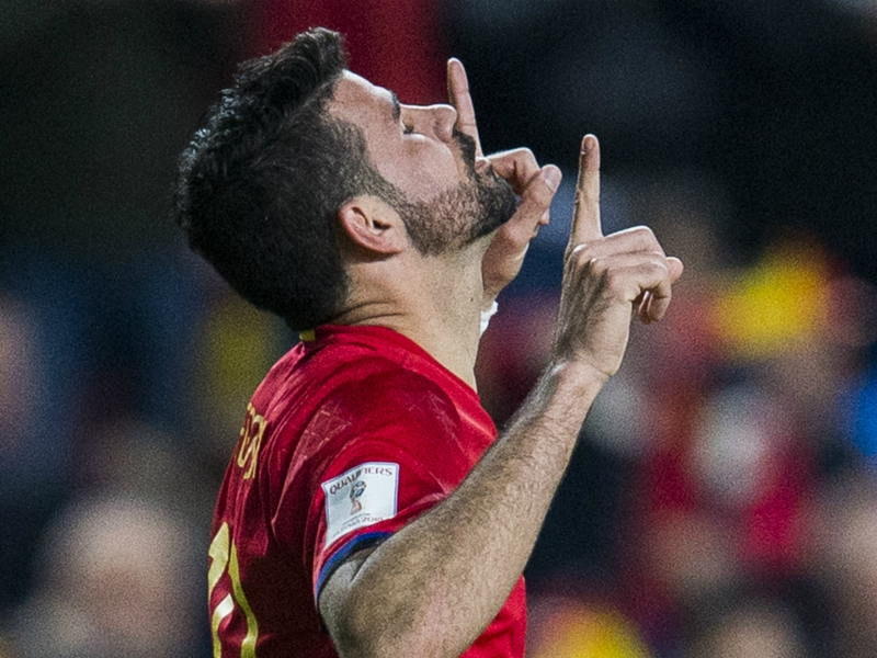 Macedonia 1 Spain 2: Silva and Costa keep visitors on top