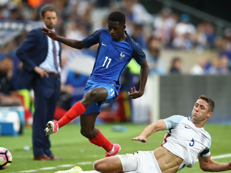 France 3 England 2: Dembele snatches winner as Three Lions fall to 10 men