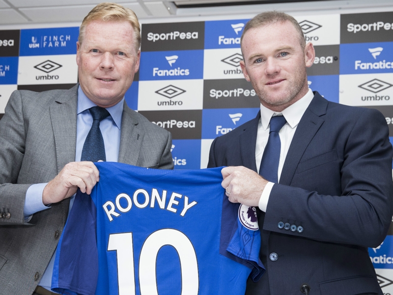 Koeman expects Rooney to bring 'ambition' to Everton