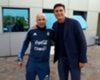 Siguen las reuniones: Sampaoli se encontró con Zanetti