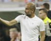 Pep Guardiola coaching Manchester City in the International Champions Cup